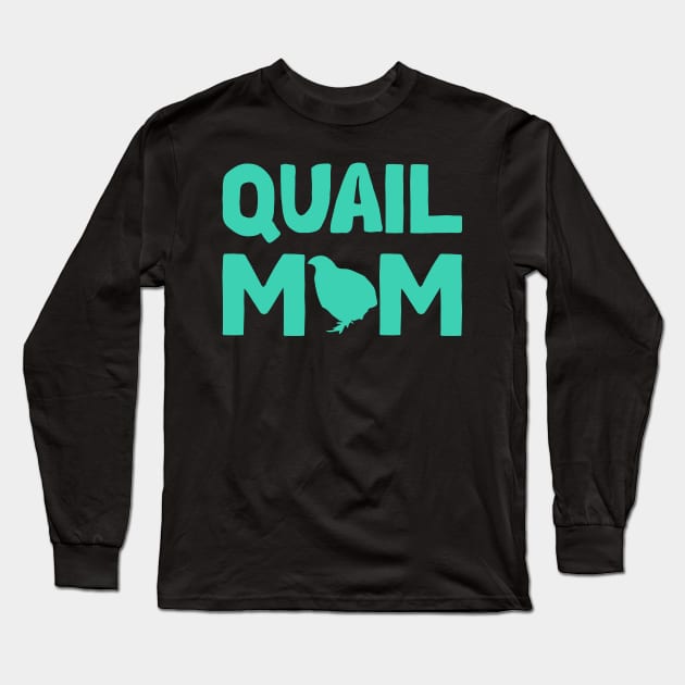 Quail Mom Long Sleeve T-Shirt by Lakeside Quail